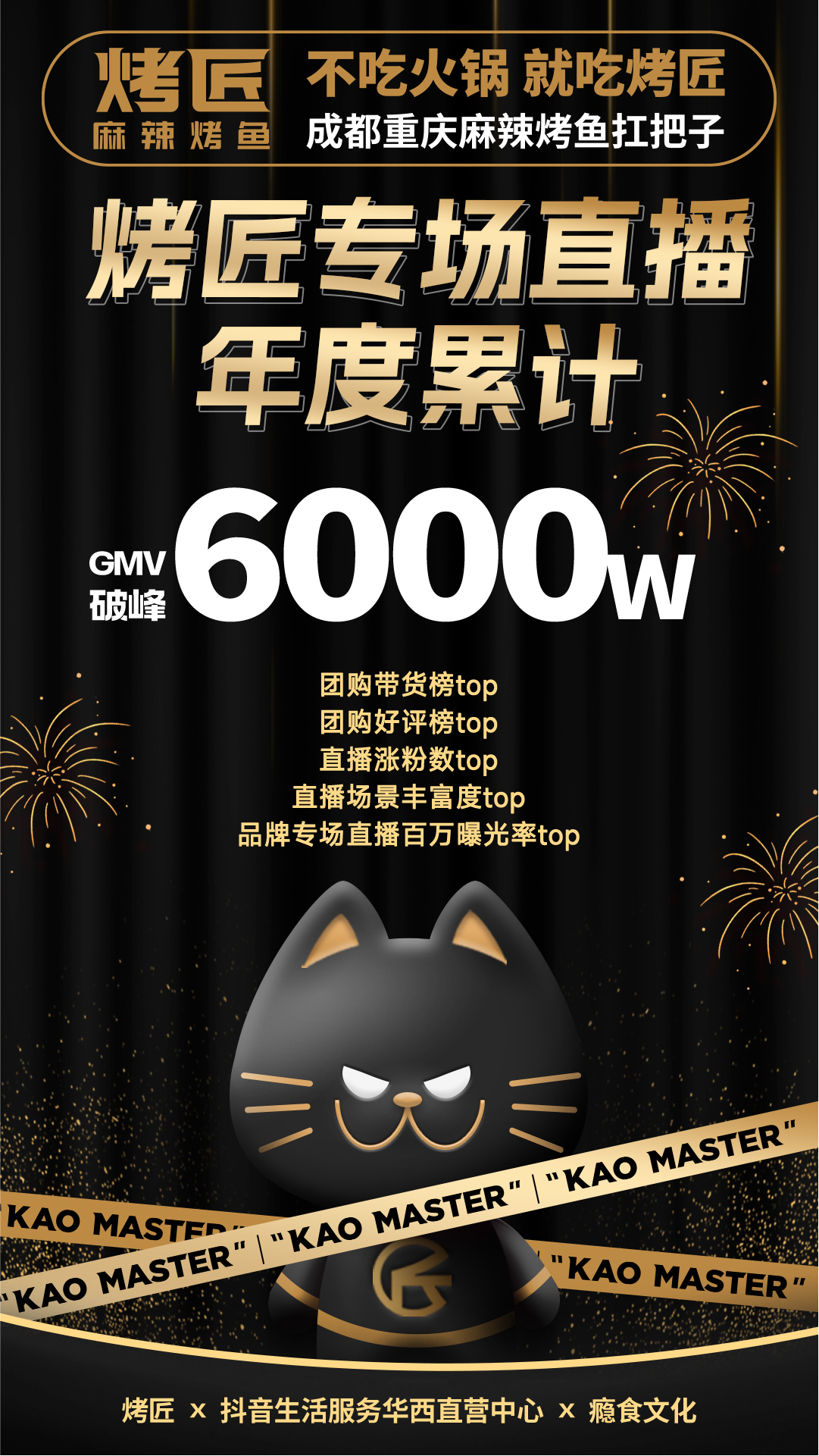 烤匠专场直播年度累计海报